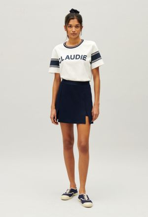 Claudie Pierlot Jupe tennis bleu marine