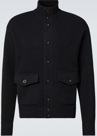 Maison Margiela ribbed zip-up cardigan - men - Calf Leather