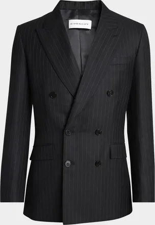 Givenchy Men & apos;s Double-Breasted Pinstripe Sport Coat