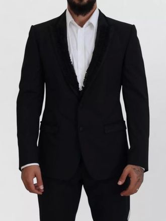 Dolce & Gabbana wool silk slim-fit suit jacket