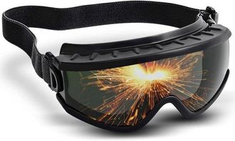 OEM Gafas De Seguridad Para Soldadura - Gafas De Protecci&oacute;n Ocular - Para Trabajos De Soldadura - Lente Ir Tono 5 - 16 X 75 Cm - Negro