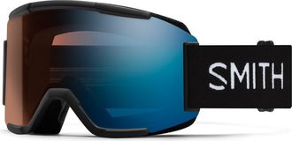 Smith Squad Medium Fit ChromaPop Low Bridge Snow Goggles in Black /Photochromic Blue at Nordstrom