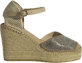 Desa Woman Slip-Ons - Suede Upper, Leather Lining, Wedge Heel, Buckle Fastening | Beige - 39