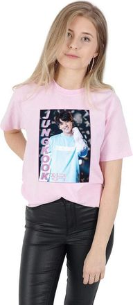 Sanfran Clothing Sanfran - Jungkook Homage Top Fashion Kpop Kookie Jungshook T-Shirt - Extra Large/Light Pink