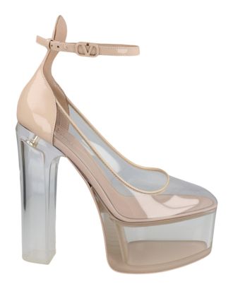 Valentino Tan-Go Transparent PVC Platform Pumps