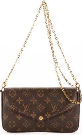 Louis Vuitton Pre-owned Womens Pochette Felicie Magenta Wallet - Brown - One Size