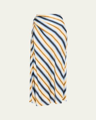 A.L.C. Jean Stripe Column Skirt