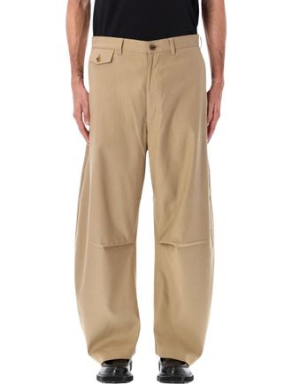 Comme Des Gar&ccedil;ons Beige Relaxed Trousers