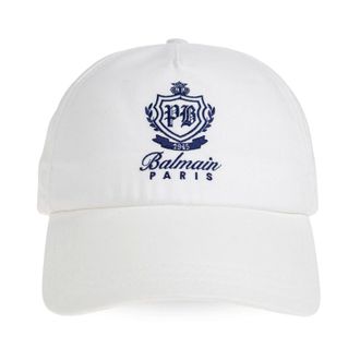 Balmain Caps, male, White, Size: ONE SIZE Baseball cap