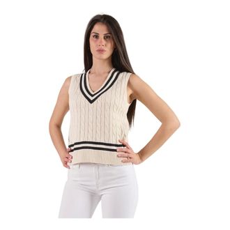 Ralph Lauren Dames, Truien, Wit, Maat: M Katoen