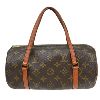 Louis Vuitton Papillon Monogram Canvas Brown Canvas Handbag (Pre-Owned)