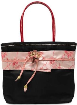 Prada Pre-owned Tote Bags, female, Black, Size: ONE SIZE Pre-owned Nylon Tote