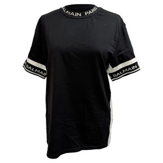 Balmain T-Shirt in Black Cotton