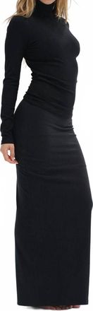 LnA Landon Ribbed Skirt In Black