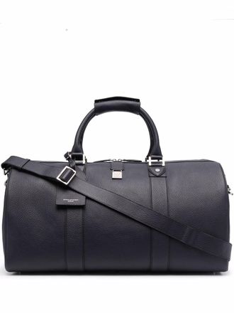Aspinal of London Boston grained leather bag - men - Grained Leather - OS - Blue