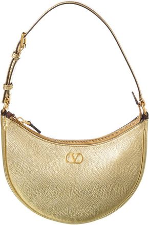 Valentino Vlogo Signature Mini Leather Hobo Bag