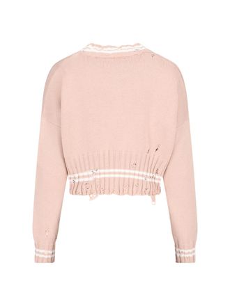 Marni Womens Sweaters Pink Cotton