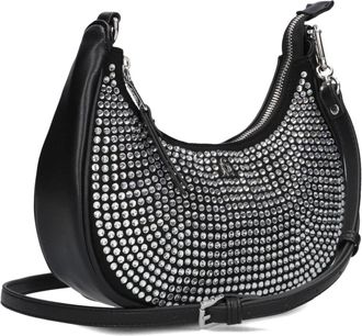 Steve Madden Tassen, Dames, Zwart, ONE Size, Zwarte Schoudertas Bwand-R