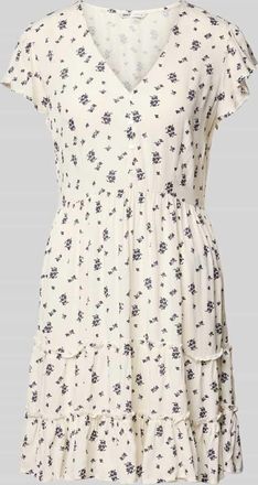 Only Tailliertes Freizeitkleid aus reiner Viskose Modell CLAUDETTE in Offwhite, Gr&ouml;&szlig;e XL