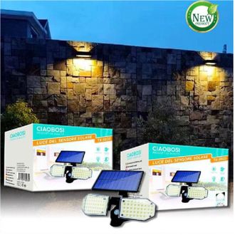 Trade Shop Trade Shop Traesio - Trade Shop - Solar 10w Ip67 Applique With Sensor Moviment Led Luz Tx-9503