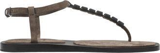 Brunello Cucinelli Sandal - Dames - Sandalen - Bruin - 38 EU - Schoenen