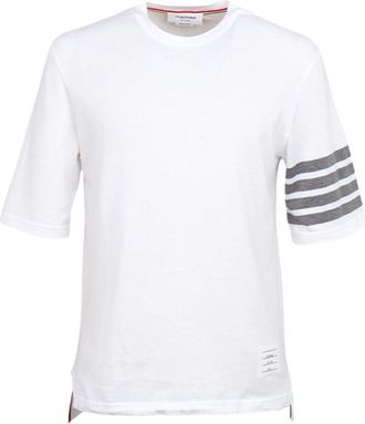 Thom Browne Short Sleeve T-Shirt White MJS168G-07862-100