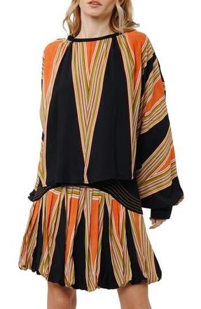 Ciebon Karoline Print Top in Black Multi at Nordstrom Rack, Size Medium