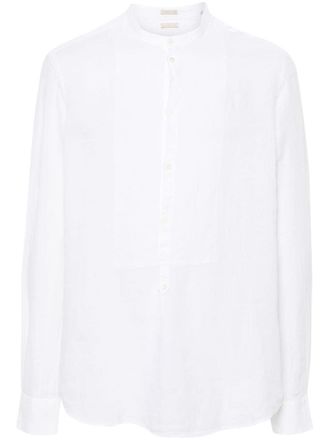 Massimo Alba Kos linen shirt - White