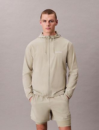 Calvin Klein Water-Repellent Hooded Windbreaker