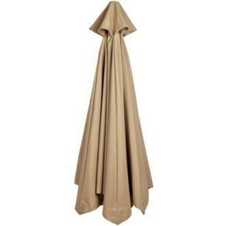 OEM Funda Para Sombrilla De 300 Cm, Impermeable Y Resistente A Los Rayos Uv, Toldo De Repuesto, Compatible Con 6 Varillas, Color Marr&oacute;n Claro