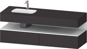 Duravit Qatego Lavabo Encastrado Con Base De Lavabo Consola, - Duravit