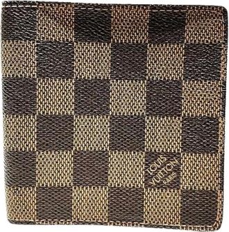 Louis Vuitton Pre-owned Wallets, male, Brown, Size: ONE SIZE Pre-owned Portefeuille 6 Cartes Credit Damier wallet