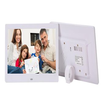 OEM Marco De Fotos Digital Hd Blanco De 10,1 Pulgadas Con Reloj, Reproductor De V&iacute;deo Y Mp3, Mando A Distancia