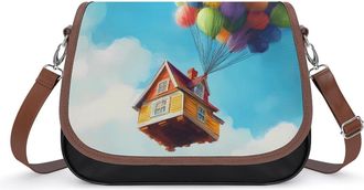 Generic Ballones House Crossbody Bags for Women Shoulder Messenger Bag Purse Handbags