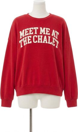 Z Supply Chalet Sunday Sweatshirt In Haute Red