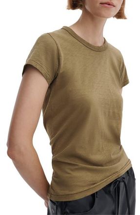 Rag & Bone The Slub Organic Pima Cotton T-Shirt in Military Olive at Nordstrom, Size Xx-Small