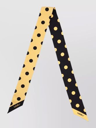 Valentino Garavani plusdepois slim polka dot lightweight scarf