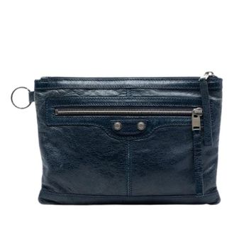 Balenciaga Clutch Vintage Pre-owned - - Pre-owned - Donna - Blu - ONE SIZE