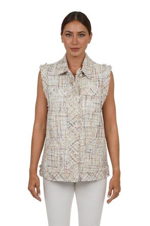 Love Token Tasha Sleeveless Jacket In Multi