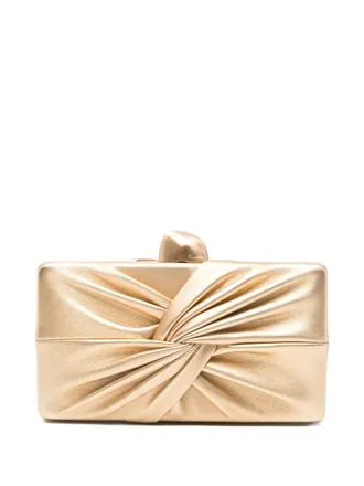 Cult Gaia Lisse clutch met geknoopt detail - Goud