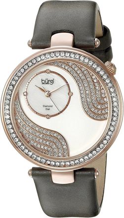 Bürgi Pave Design Crystal Mother of Pearl Dial Ladies Watch BUR155GY
