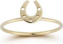 Ember Fine Jewelry Horseshoe Ring in Gold at Nordstrom Rack, Size 6