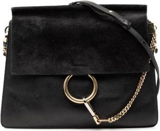Chlo&eacute; Pre-owned Cross Body Bags, female, Black, Size: ONE SIZE Pre-owned Leather Crossbody Bag