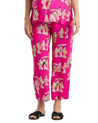Natori 2Pc Geisha Challis Mandarin Pajama Set