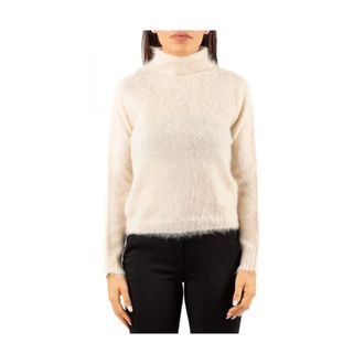 Max Mara Turtlenecks, female, Beige, Size: L Maglia