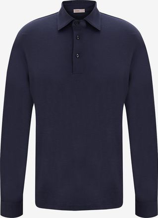 Herno Lang&auml;rmeliges Polohemd aus Wolle Resort