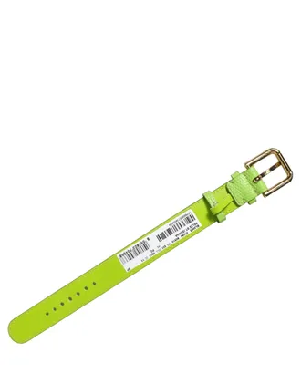 Dolce & Gabbana Textured Calf Leather Belt - Green
