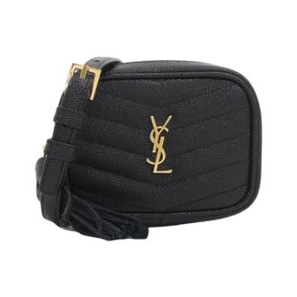 Saint Laurent Pre-owned Baby Lou Calf Shoulder Bag - Dames - Pre-owned - Zwart - Maat: ONE Size Leer