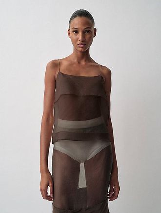 Calvin Klein Camiseta De Tirantes Transparente Carmen
