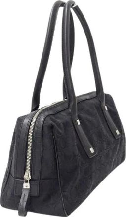 Ferragamo Pre-owned Canvas Shoulder Bag - Dames - Vintage Schoudertas - Zwart - ONE Size - Vintage